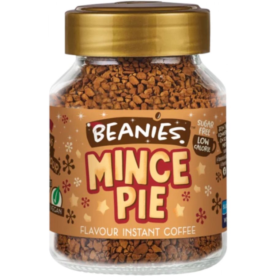 Beanies Mince Pie smaksatt snabbkaffe 50 g