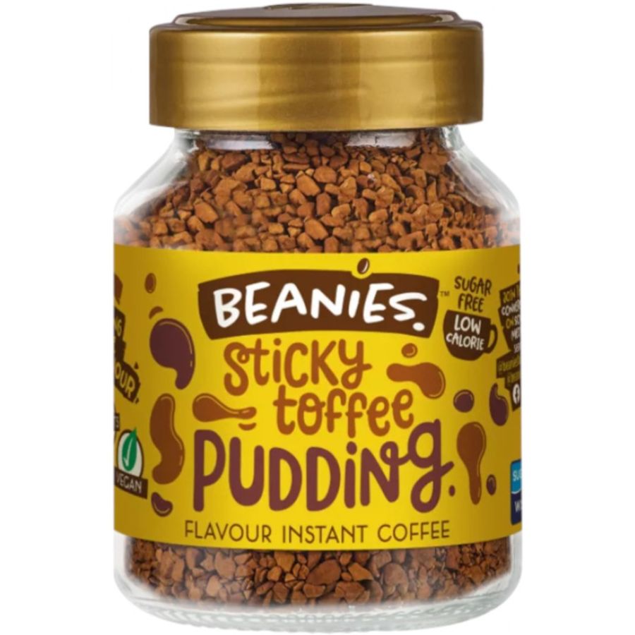 Beanies Sticky Toffee Pudding smaksatt snabbkaffe 50 g
