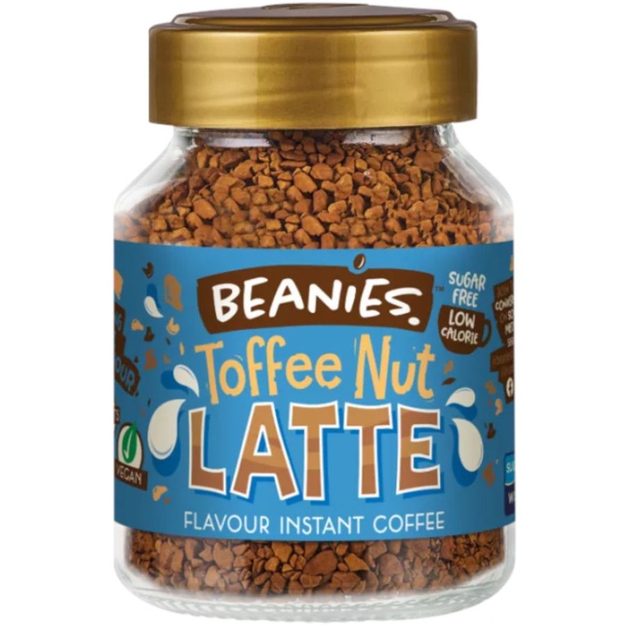Beanies Toffee Nut Latte Flavoured Instant Coffee 50 g