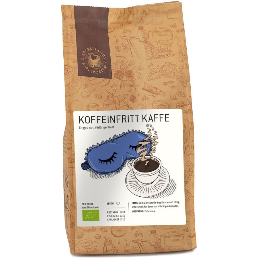 Bergstrands Koffeinfritt kofeiiniton kahvi 250 g suodatinjauhatus