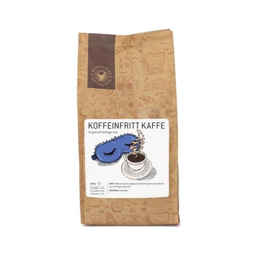 Bergstrands Koffeinfritt kofeiiniton kahvi 250 g suodatinjauhatus