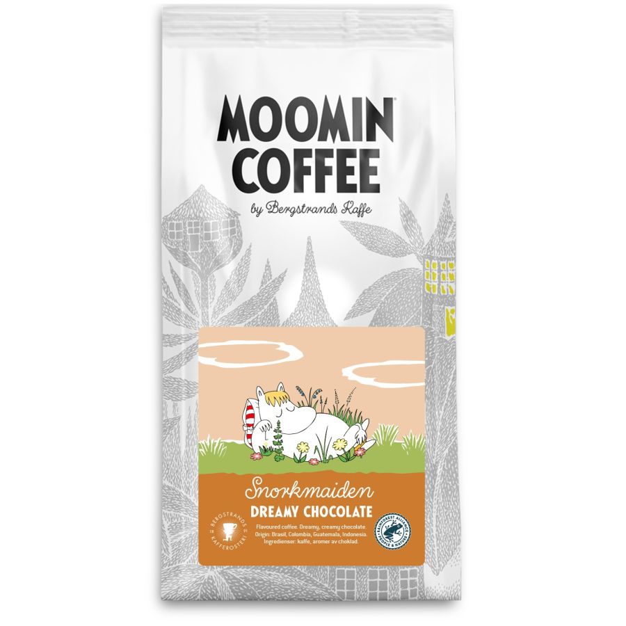Bergstrands Moomin Snorkmaiden Dreamy Chocolate smaksatt kaffe 250 g malet