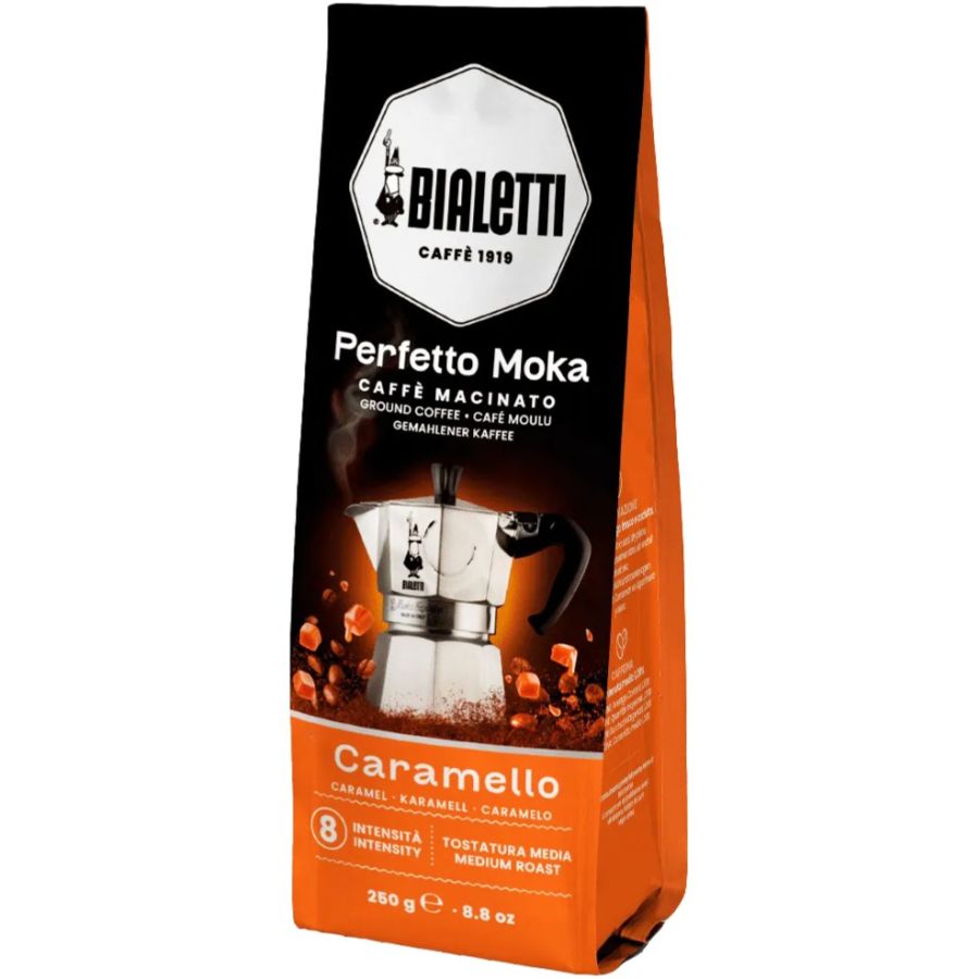 Bialetti Perfetto Moka Caramello jauhettu makukahvi 250 g