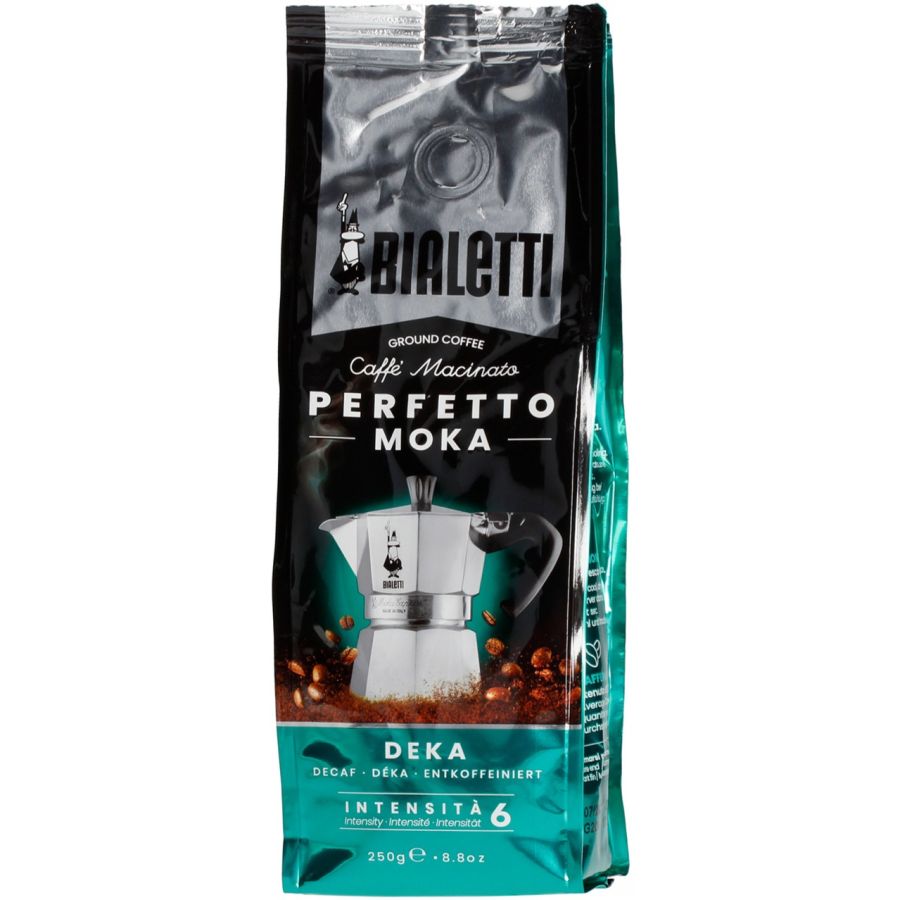 Bialetti Perfetto Moka Deka kofeiiniton jauhettu kahvi 250 g