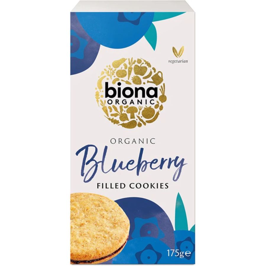 Biona Organic fyllda blåbärscookies 175 g