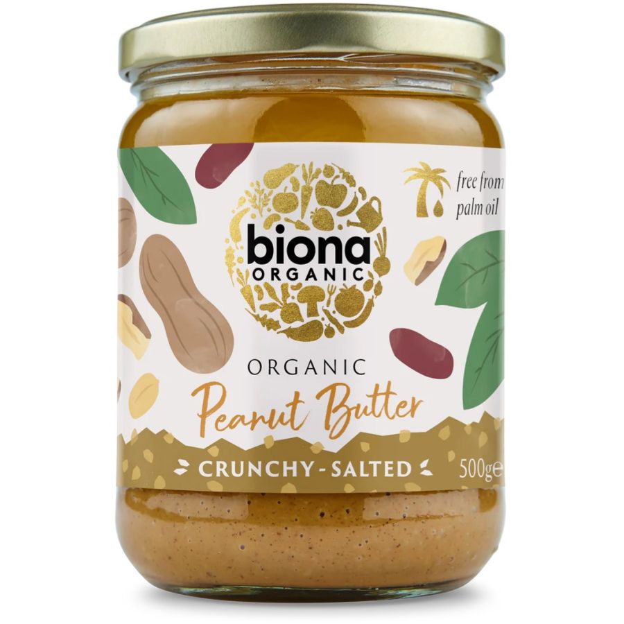 Biona Peanut Butter Crunchy suolattu maapähkinävoi 500 g