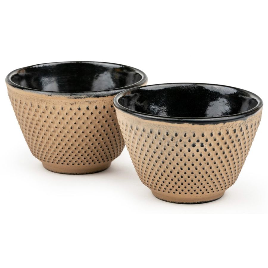 Bredemeijer Xilin valurautaiset teekupit 100 ml, 2 kpl, kameli