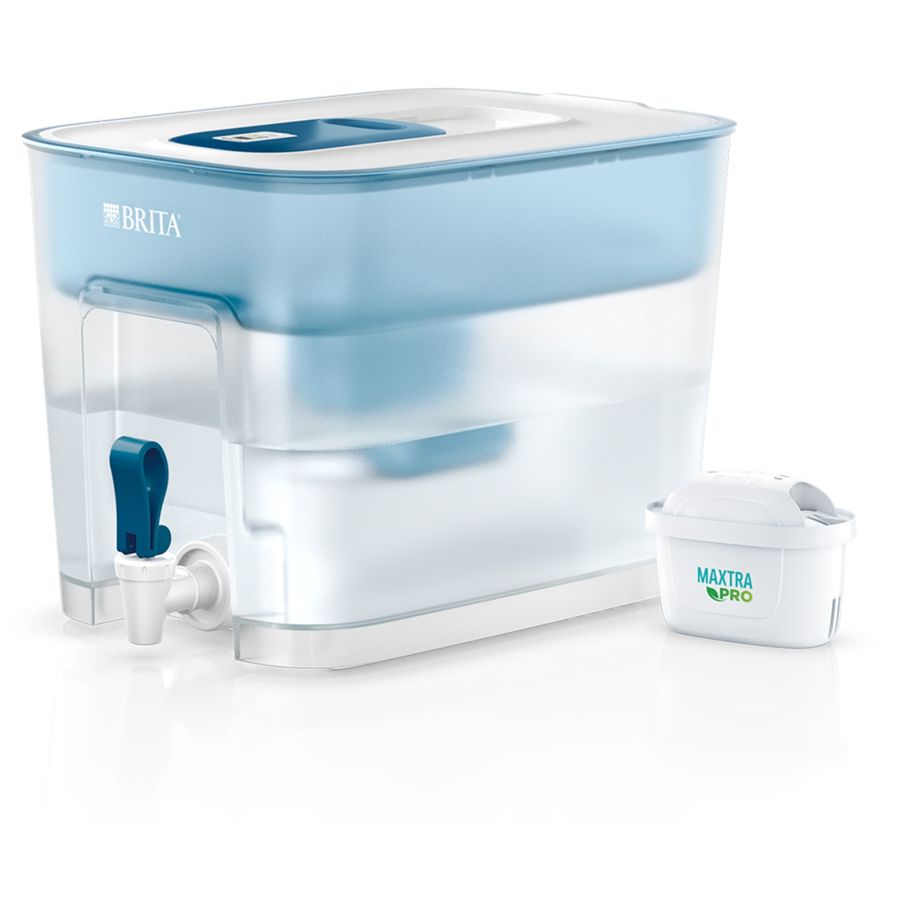 Brita Flow vedensuodatinsäiliö hanalla 8,2 l, sininen