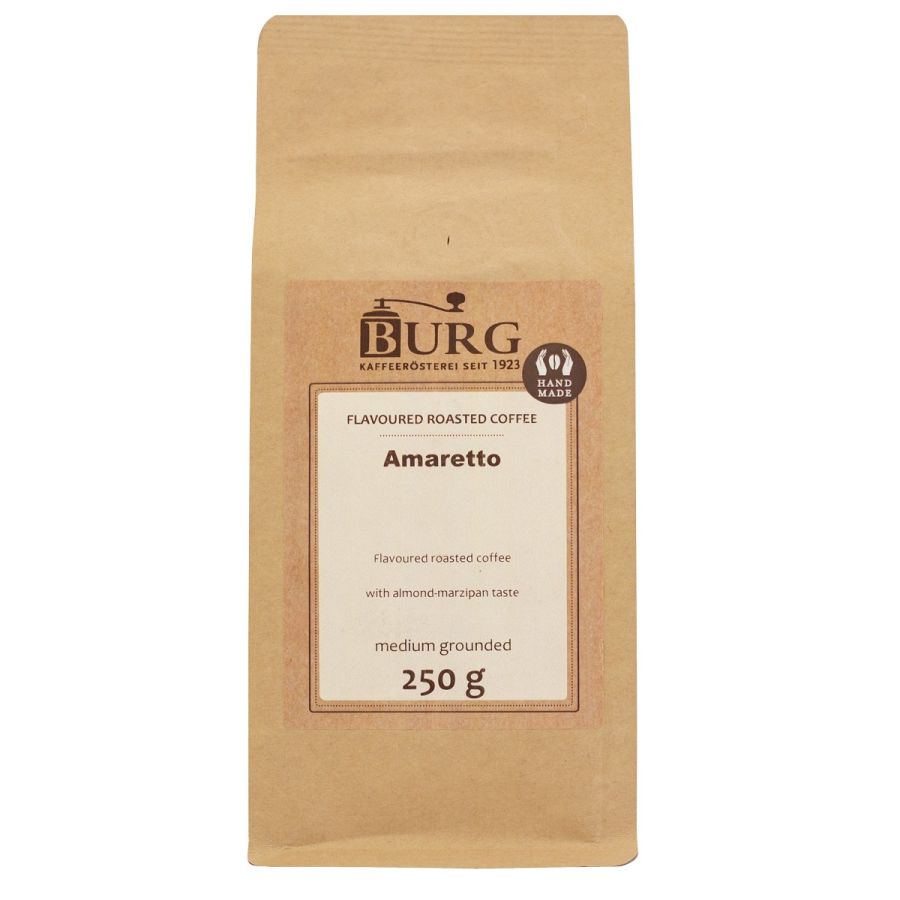 Burg Flavoured Coffee, Amaretto 250 g Ground