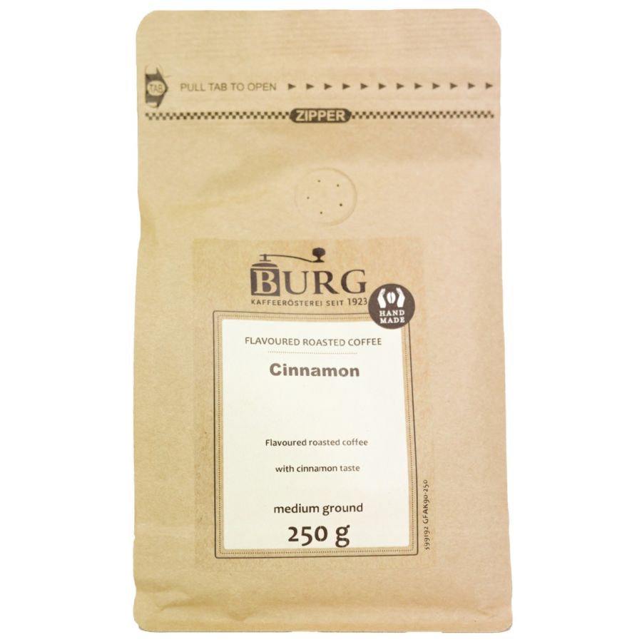 Burg Flavoured Coffee, Cinnamon 250 g Ground