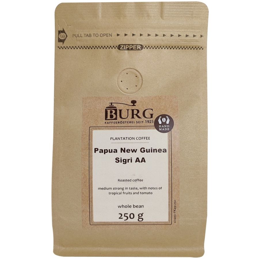 Burg Papua New-Guinea Sigri 250 g kahvipapuja