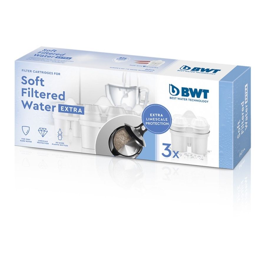 BWT Soft Filtered Water EXTRA vattenfilterpatroner, 3 st.