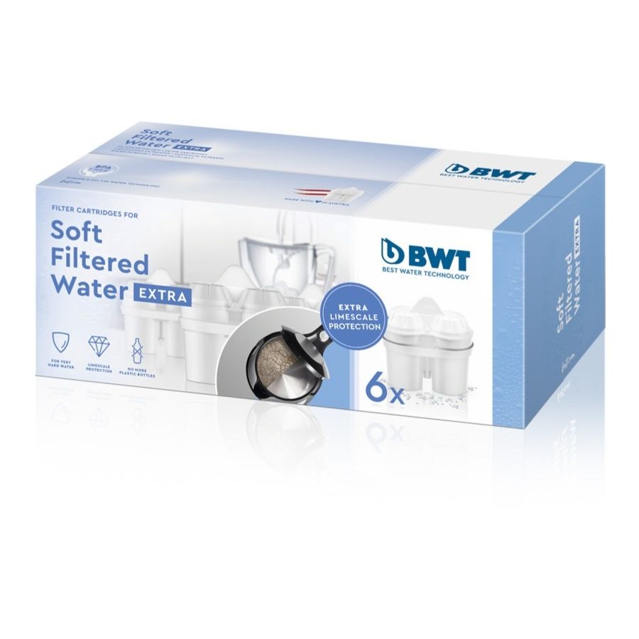 BWT Soft Filtered Water EXTRA vedensuodatinpatruuna, 6 kpl