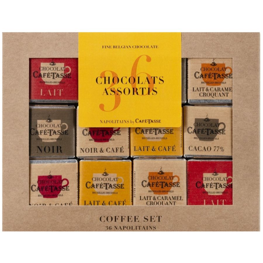 Café-Tasse Neapolitans suklaaneliöt 36 kpl, 180 g