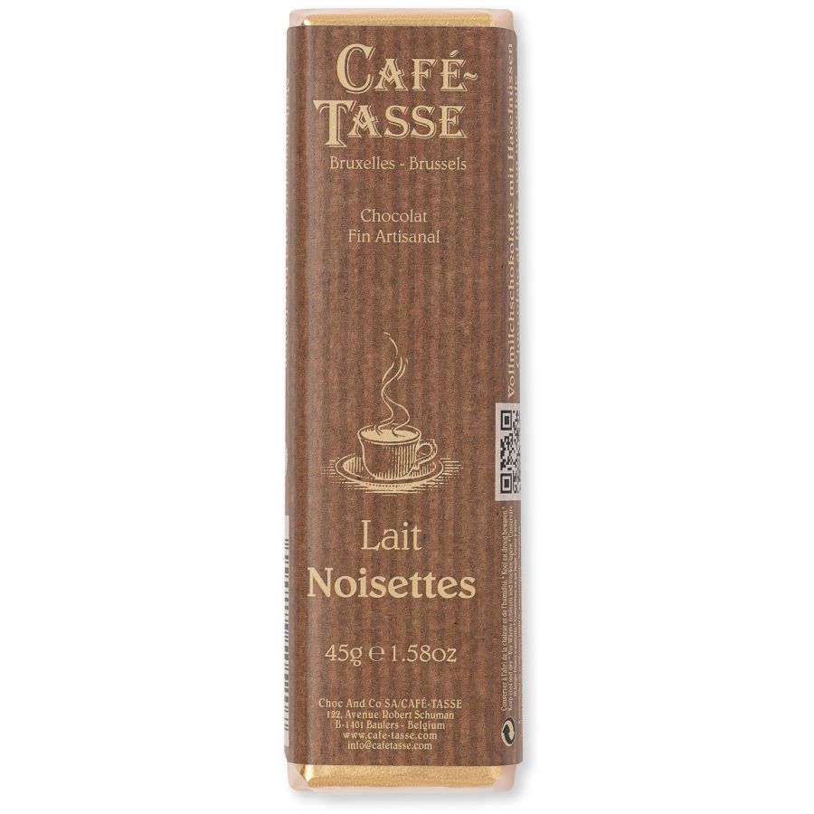 Café-Tasse maitosuklaa & hasselpähkinä 45 g