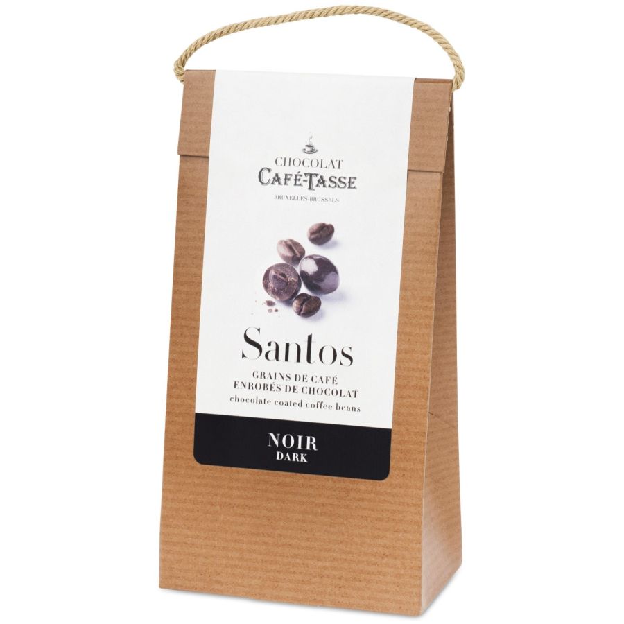 Café-Tasse Santos suklaakuorrutetut kahvipavut 125 g