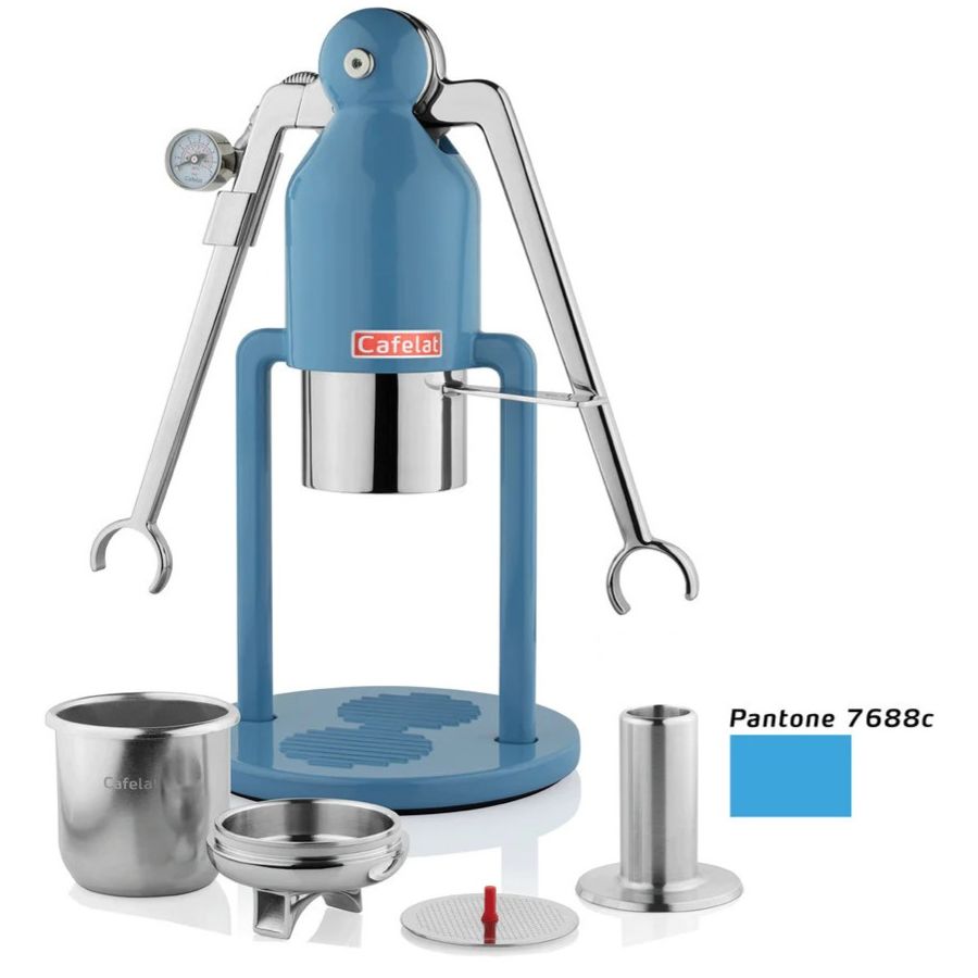 Cafelat Robot Barista manuaalinen espressokeitin, sininen