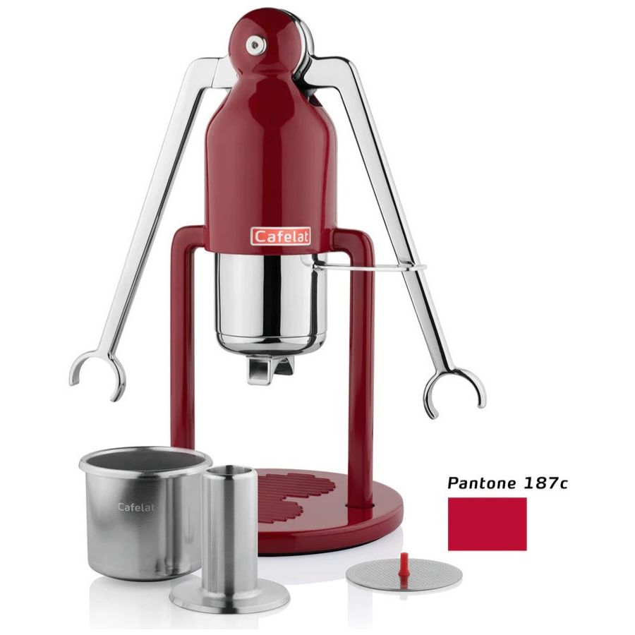 Cafelat Robot Regular manuaalinen espressokeitin, punainen
