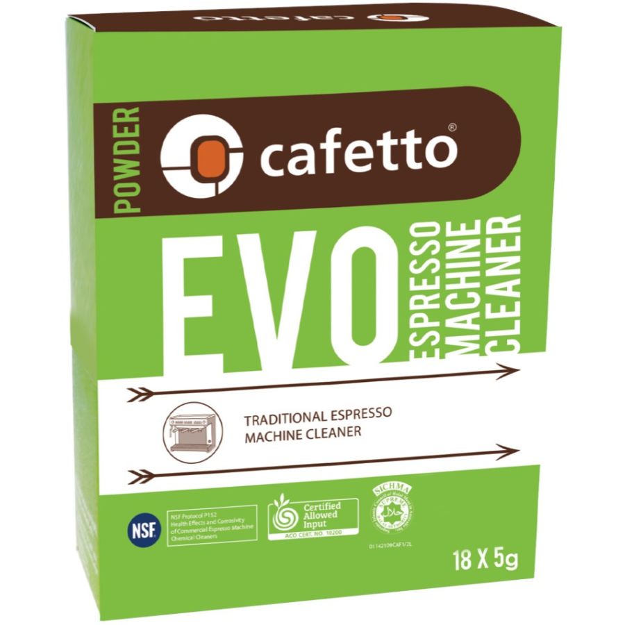 Cafetto EVO ekologinen espressokoneen puhdistusjauhe 18 x 5 g