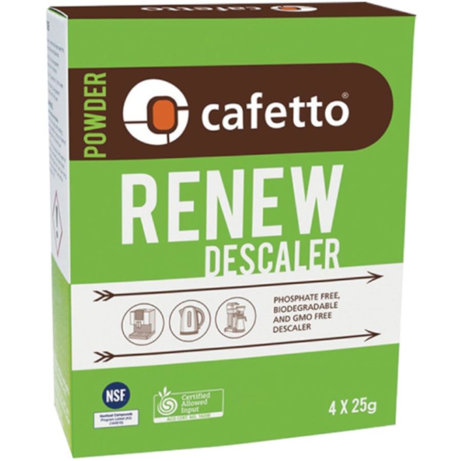 Cafetto Renew ekologinen kalkinpoistojauhe 4 x 25 g