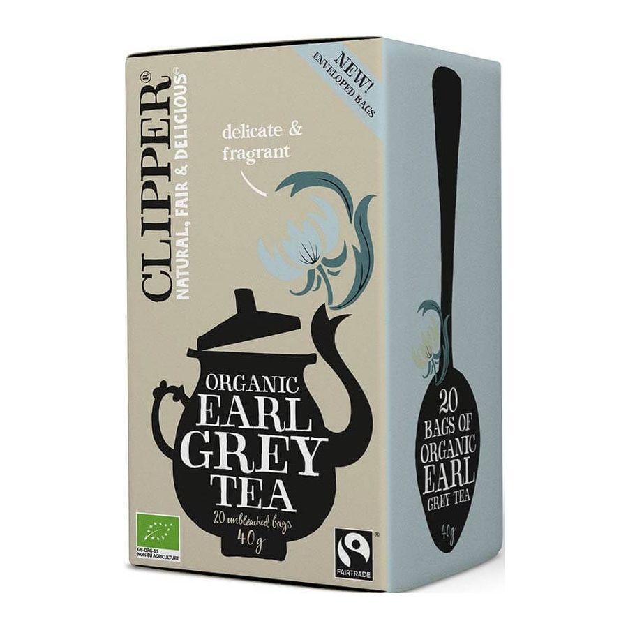 Clipper Organic Earl Grey Tea 20 teepussia