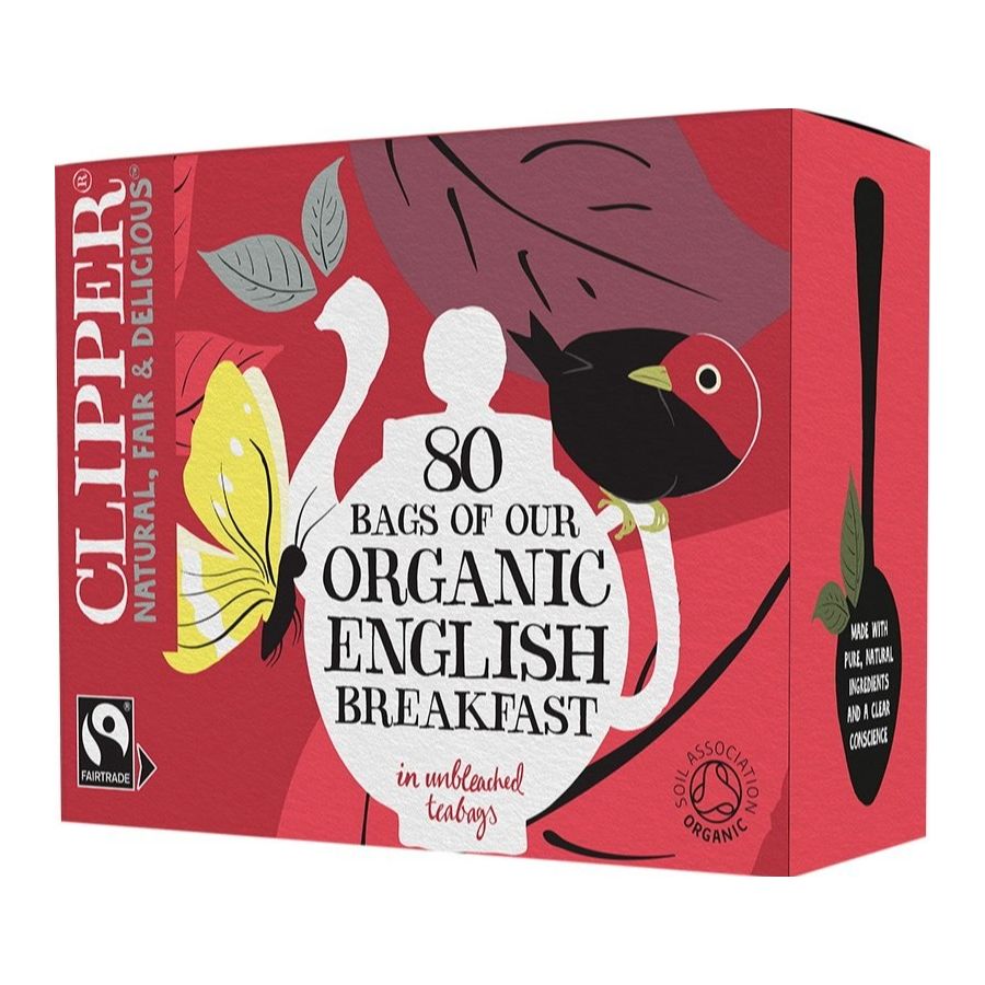 Clipper Organic English Breakfast Tea 80 tepåsar