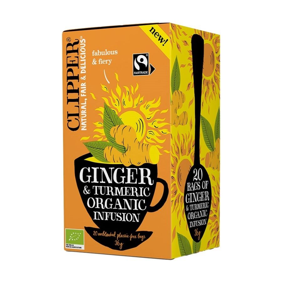 Clipper Organic Ginger & Turmeric Infusion, 20 tepåsar