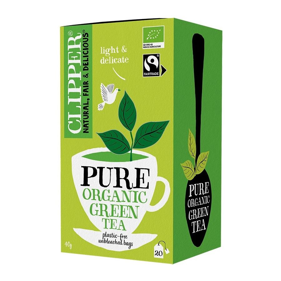 Clipper Organic Pure Green Tea 20 teepussia