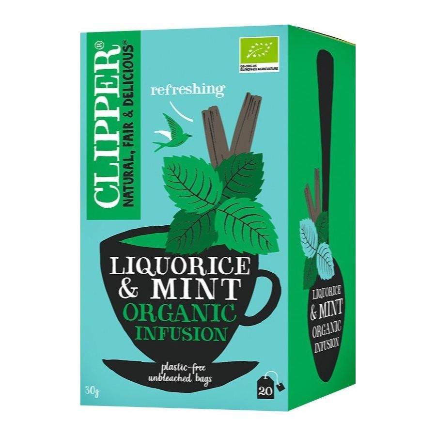 Clipper Organic Liquorice & Mint Infusion 20 teepussia