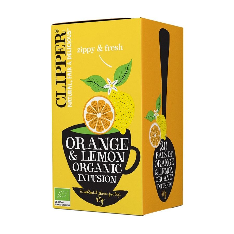 Clipper Organic Orange Lemon Infusion, 20 Tea Bags