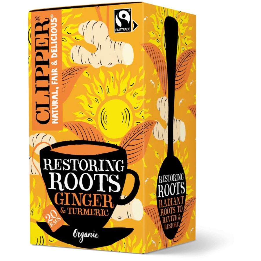 Clipper Restoring Roots Organic Ginger & Turmeric 20 tepåsar