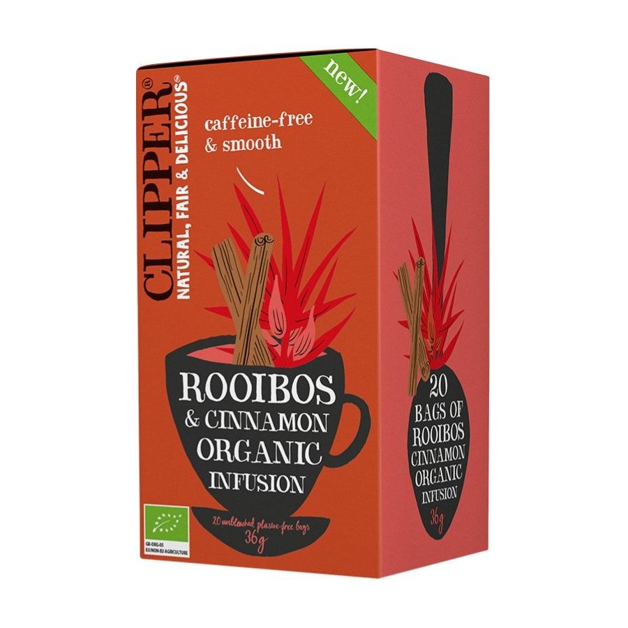 Clipper Organic Rooibos & Cinnamon Infusion, 20 teepussia