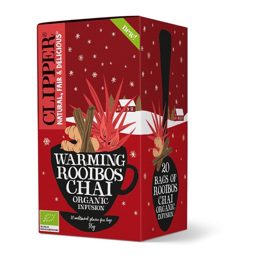 Clipper Organic Warming Rooibos Chai 20 tepåsar