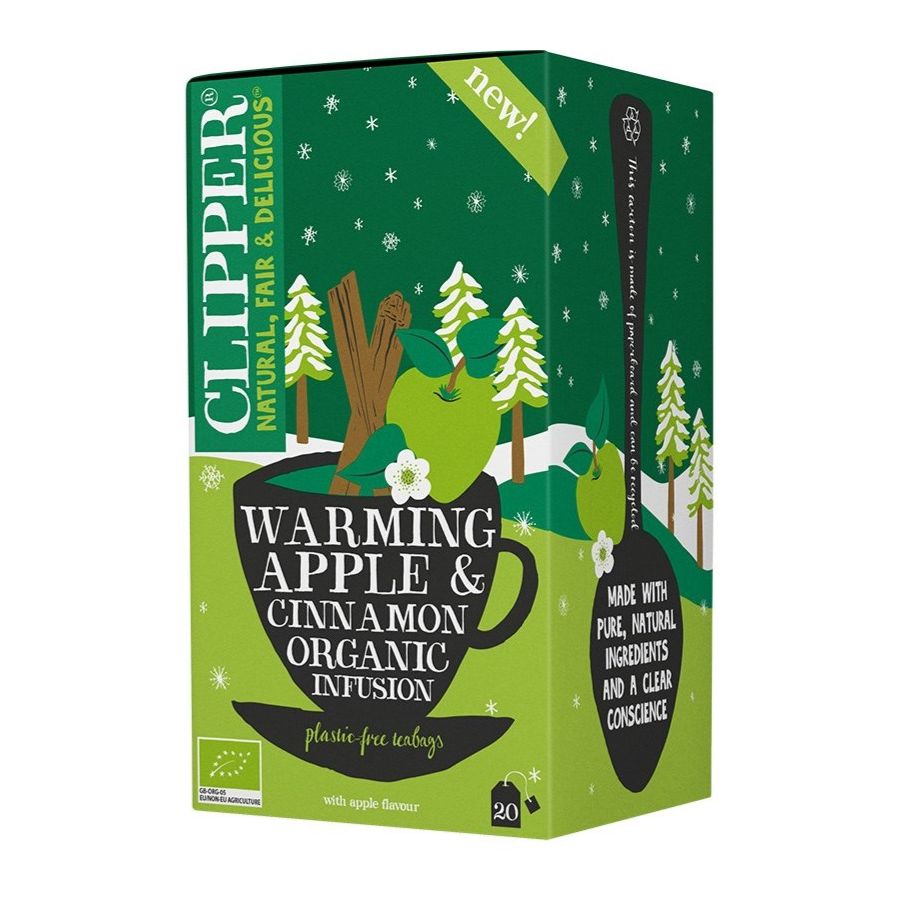 Clipper Organic Warming Apple & Cinnamon Infusion 20 teepussia