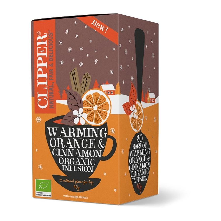 Clipper Organic Warming Orange & Cinnamon Infusion 20 tepåsar