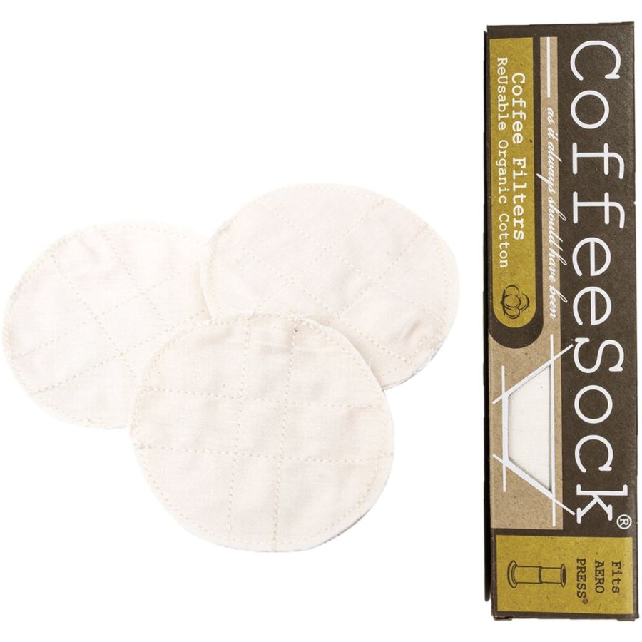 CoffeeSock Disc Shaped AeroPress® Coffee Filters, 3 kpl