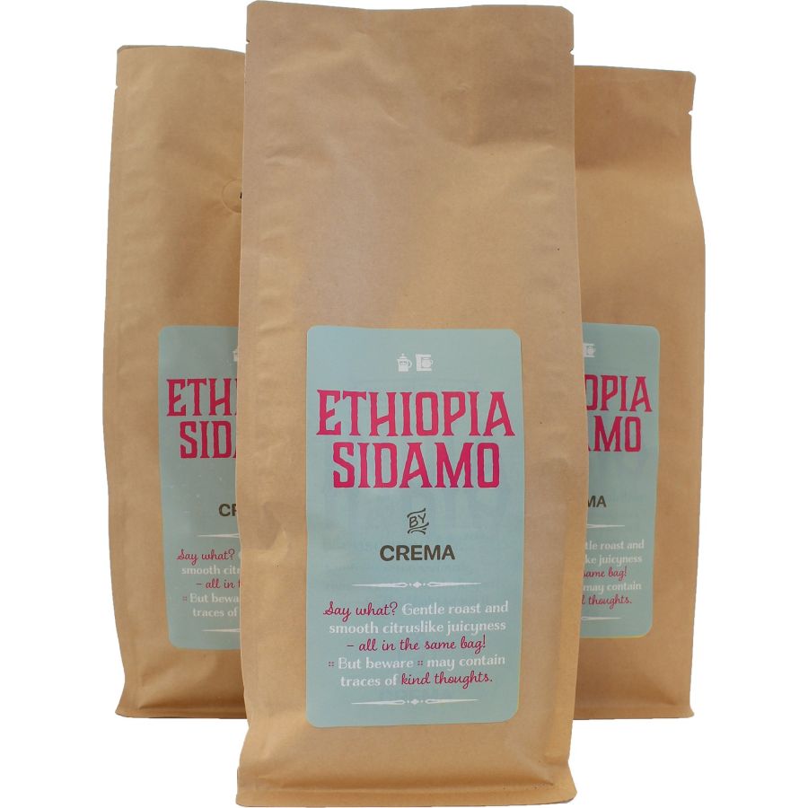 Crema Ethiopia Sidamo 3 kg kahvipavut
