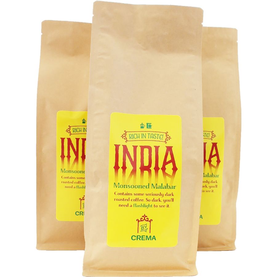 Crema India Monsooned Malabar 3 kg kahvipavut