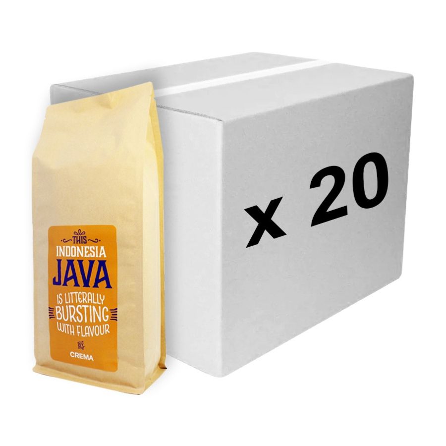 Crema Indonesia Java 20 x 1 kg kaffebönor