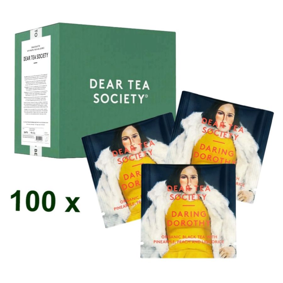 Dear Tea Society Daring Dorothy musta luomu-tee, 100 teepussia