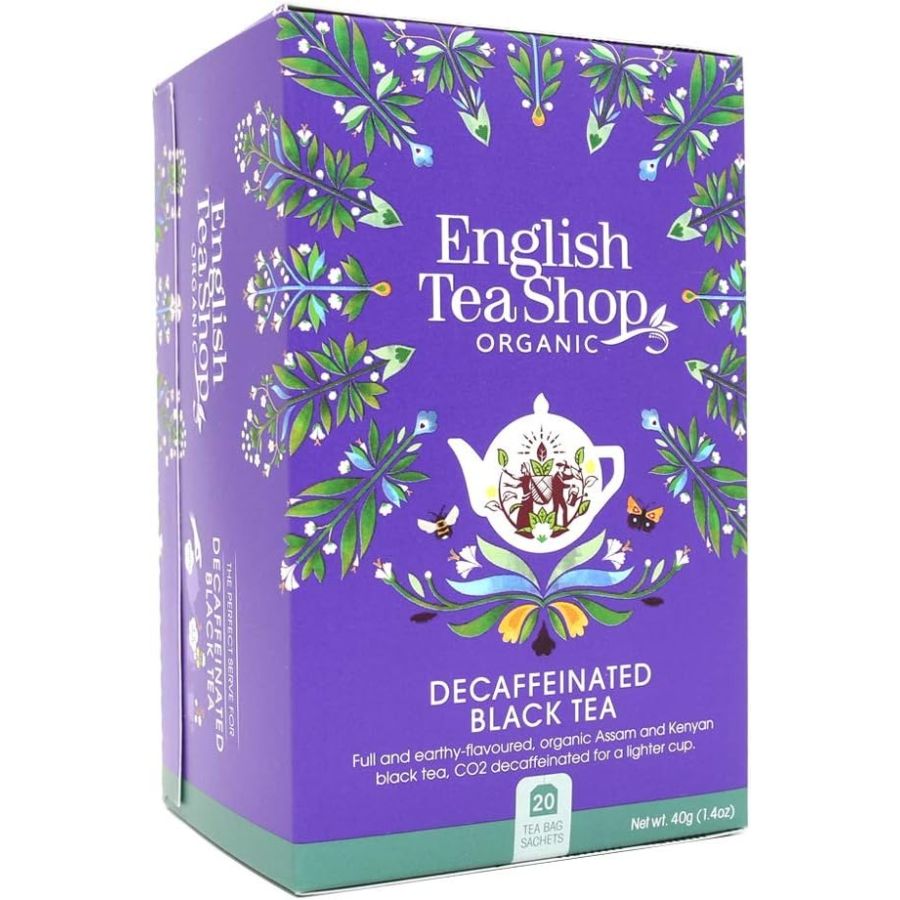 English Tea Shop Organic Decaffeinated Black Tea, 20 teepussia