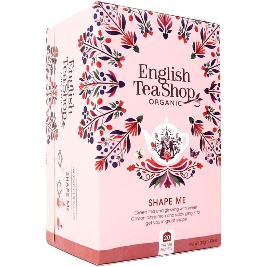 English Tea Shop Organic Green Tea Shape Me, 20 teepussia
