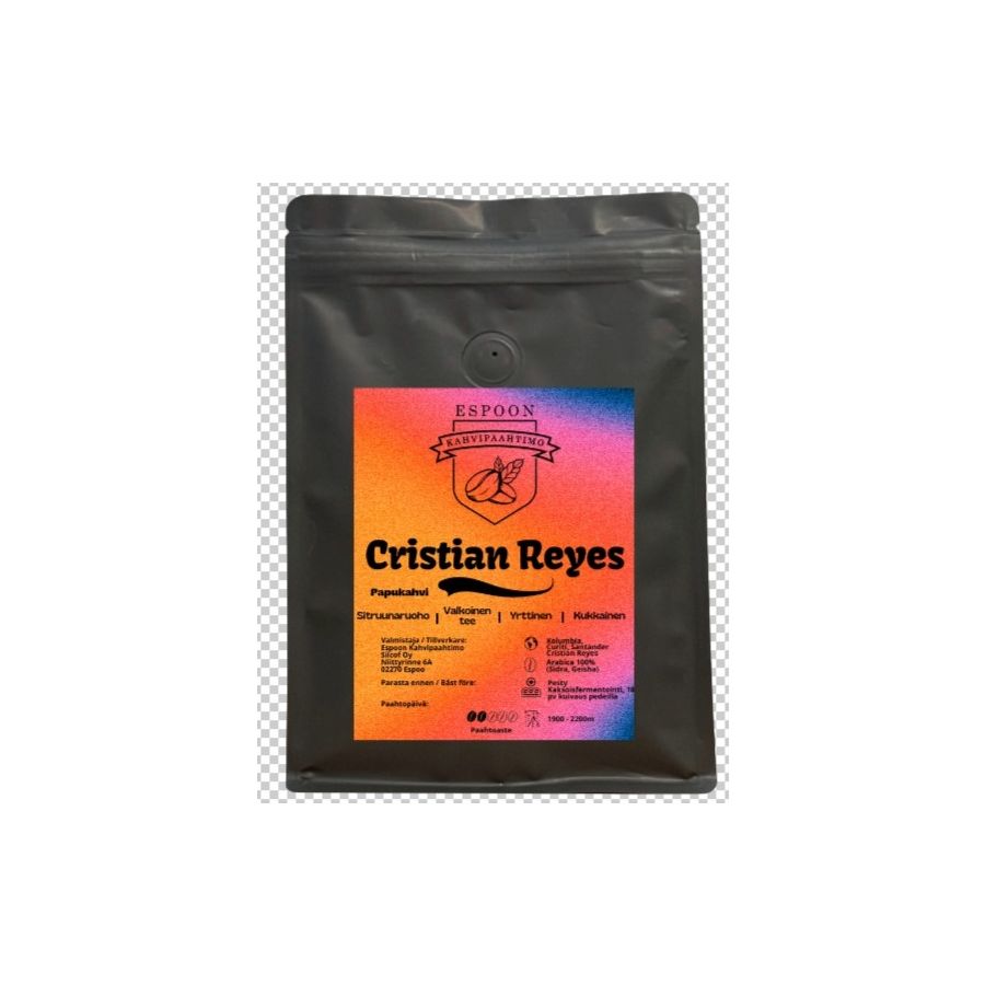 Espoon Kahvipaahtimo Cristian Reyes Sidra & Geisha Blend 200 g kahvipavut
