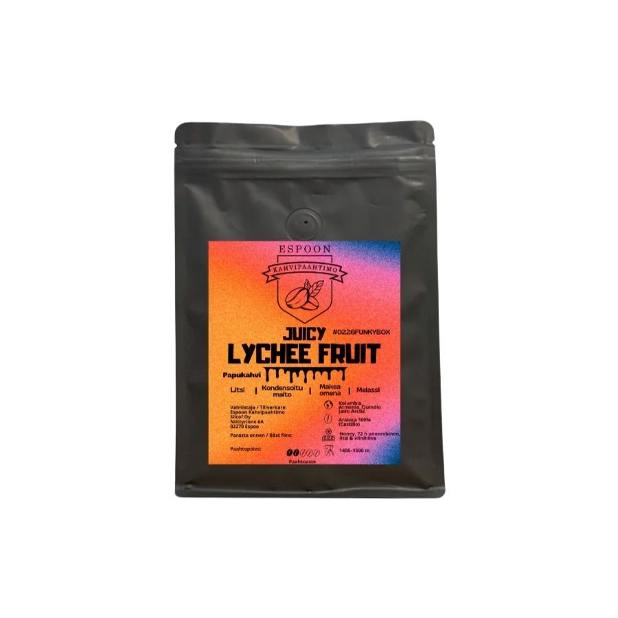 Espoon Kahvipaahtimo Juicy Lychee Fruit 200 g kahvipavut