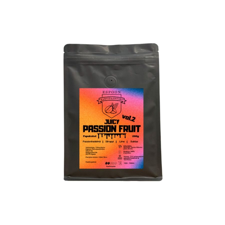 Espoon Kahvipaahtimo Juicy Passion Fruit 200 g kahvipavut