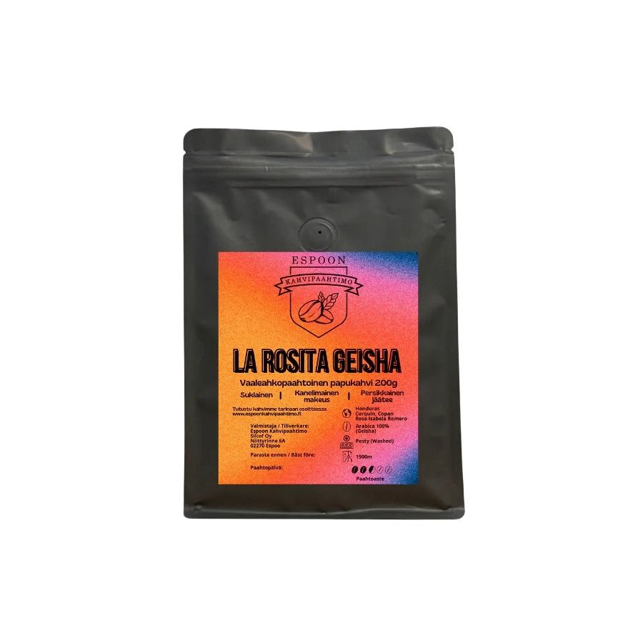 Espoon Kahvipaahtimo La Rosita Geisha 200 g kahvipavut