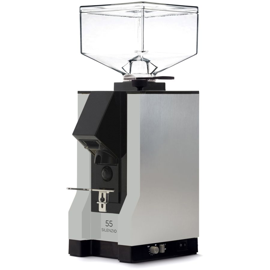 Eureka Mignon Silenzio 55 15BL espressokahvimylly, kiillotettu hopea