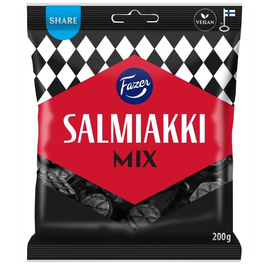 Fazer Salmiakki Mix 200 g pussi