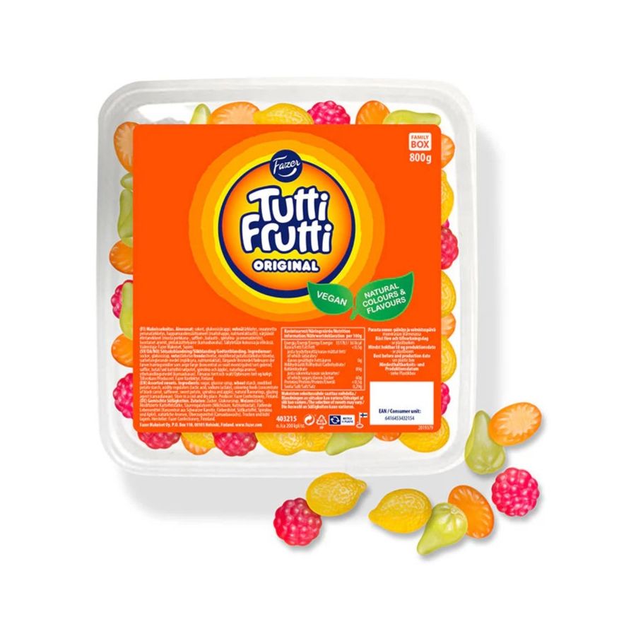 Fazer Tutti Frutti Original hedelmämakeiset 800 g