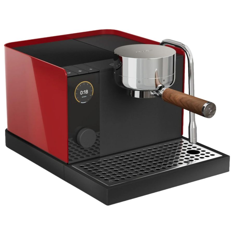 Fellow Espresso Series 1 puoliautomaattinen espressokone, Cherry Red/Walnut